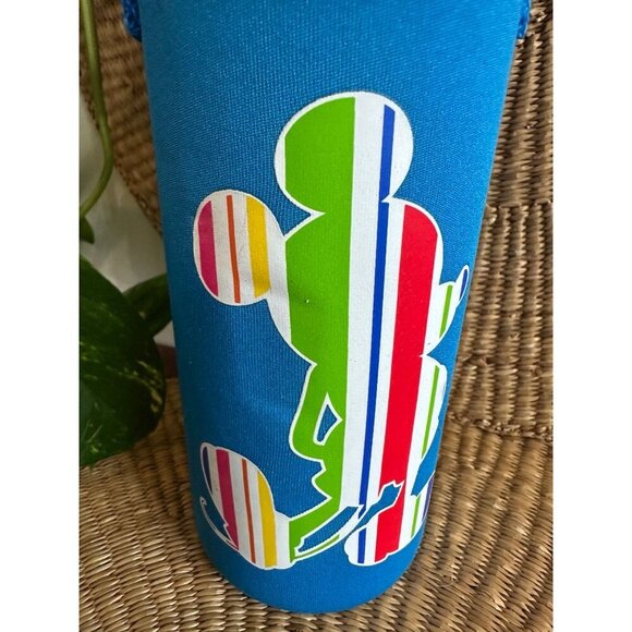 Disney Store Mickey Mouse Blue Bottle Holder with Strap - Picture 3 of 8